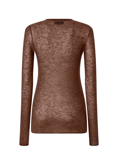Crew neck jumper with sequins PINKO | sweaters | 105398 A2PML73
